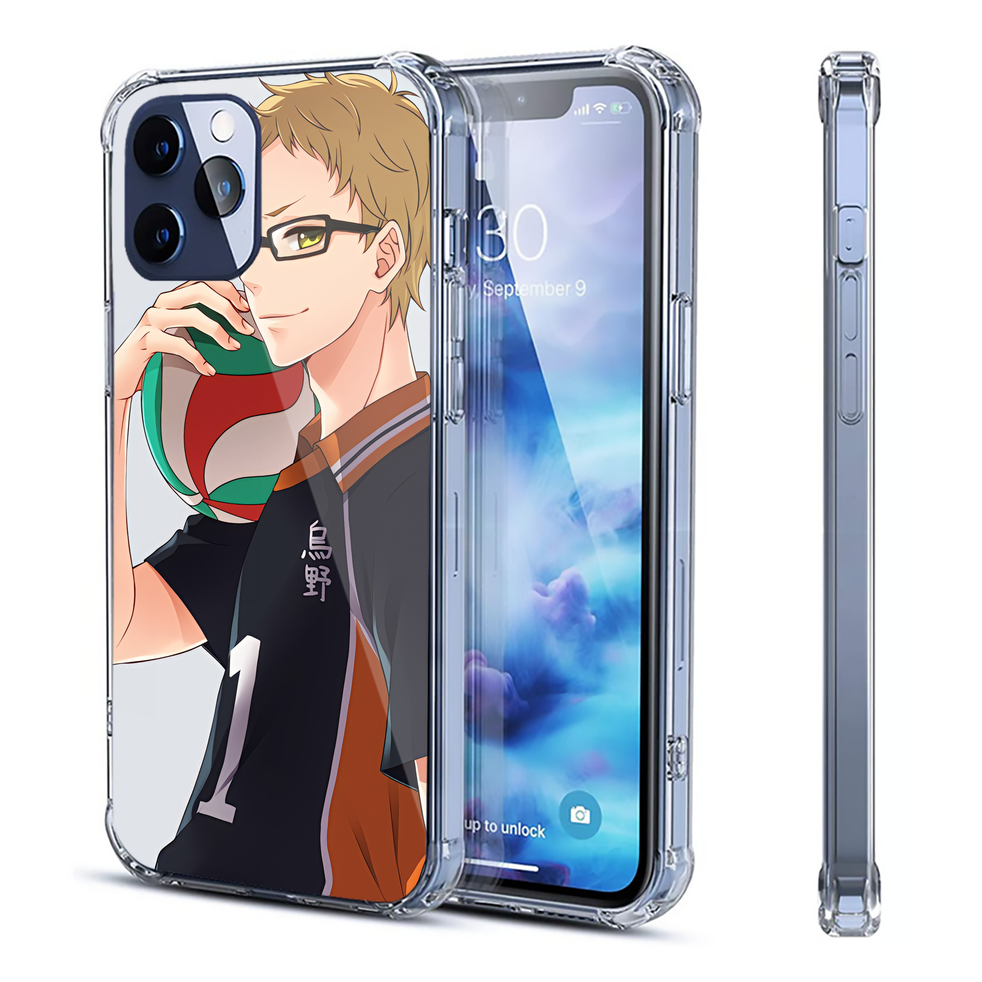 （画像用） ハイキュー!! Haikyu!! 【iPhone 12シリーズ対応】透明スマホケース（クリアソフトケース）
